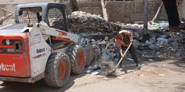 الأنصاري يوجه بالإزالة الفورية لجمالونات مخالفة وتعديات على الأراضي بأبوالنمرس 1 - جريدة المساء