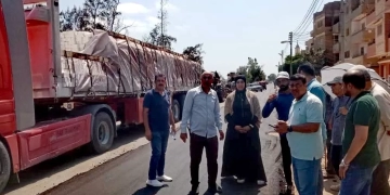 رئيسه مدينة بيلا تفقدت أعمال رصف طريق مدخل قرية الكوم الطويل بطول 1 كم لرفع كفاءة شبكة الطرق 1 - جريدة المساء