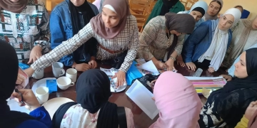 شباب كفر الشيخ:  ورشة رسم على البورسلين ضمن برامج تمكين الفتاة والمرأة 1 - جريدة المساء