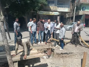 نائب محافظ الجيزة يتابع تنفيذ مشروع الصرف الصحي في زاوية دهشور بالبدرشين 31 - جريدة المساء