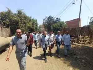 جولة ميدانية لنائب محافظ الجيزة بمركز منشأة القناطر 21 - جريدة المساء