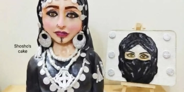 لوحة فنية من الكيك تحكي حكاية البنت المصرية 1 - جريدة المساء