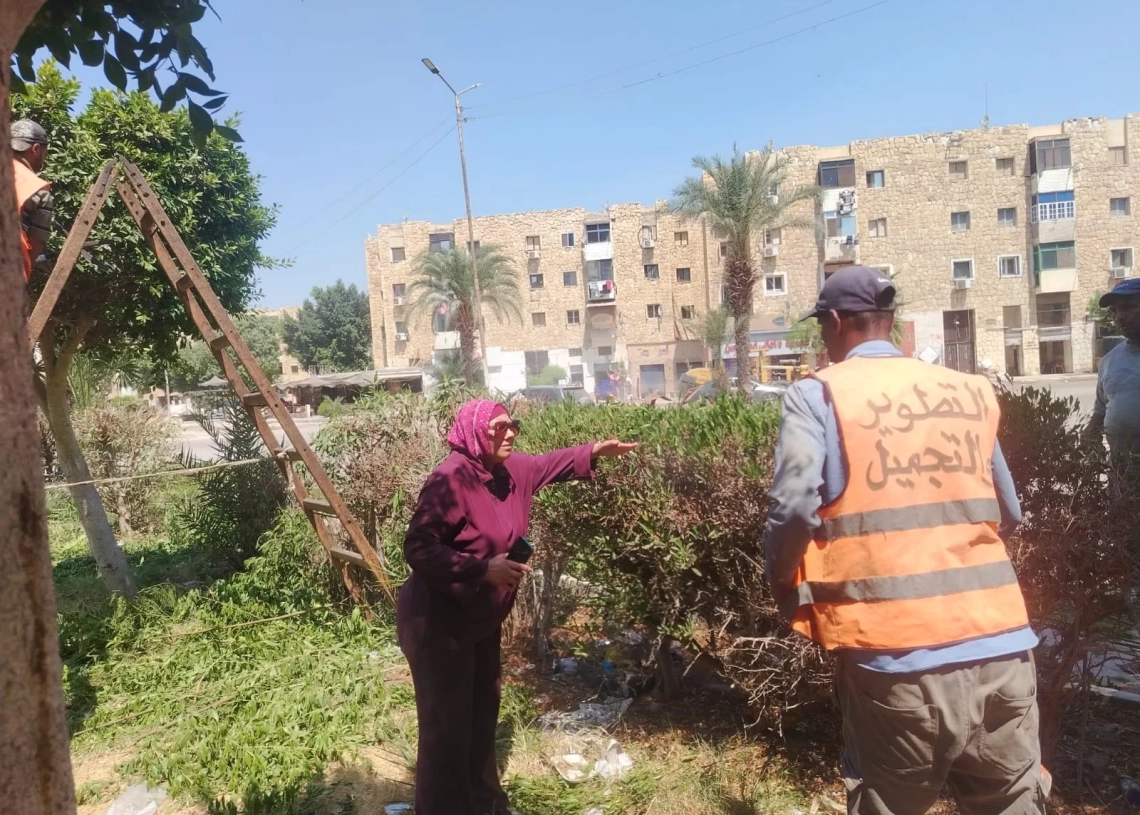جهاز التطوير والتجميل يواصل رفع كفاءة المسطحات الخضراء بالإسماعيلية 17 - جريدة المساء