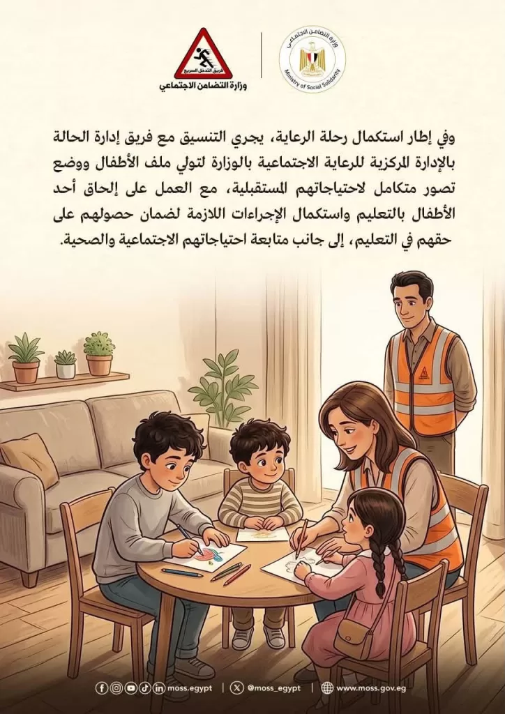 التضامن ترسم قصة إنسانية لثلاثة أشقاء ماتت والدتهم بالسرطان فى الثغر 20 - جريدة المساء