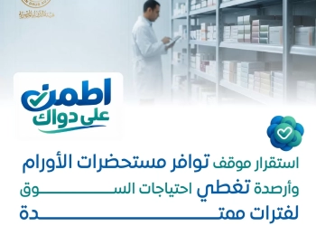 هيئة الدواء: استقرار موقف توافر مستحضرات الأورام ووجود أرصدة تغطي الاحتياجات لمدة تصل الى 6 شهور 30 - جريدة المساء هيئة الدواء: استقرار موقف توافر مستحضرات الأورام ووجود أرصدة تغطي الاحتياجات لمدة تصل الى 6 شهور 29 - جريدة المساء