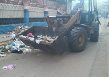 رفع 676 طنًا من بؤر المخلفات والقمامة  بمراكز ومدن وأحياء الغربية 29 - جريدة المساء
