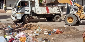 رفع 727 طنًا من بؤر المخلفات والقمامة بمراكز ومدن وأحياء الغربية 1 - جريدة المساء