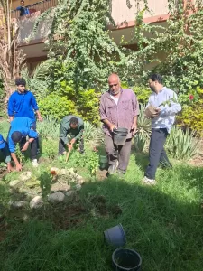 بالصور.. تدريب عملي لطلبة مدارس الجيزة علي زراعة الأشجار ضمن مبادرة "اتحضر للأخضر" 31 - جريدة المساء